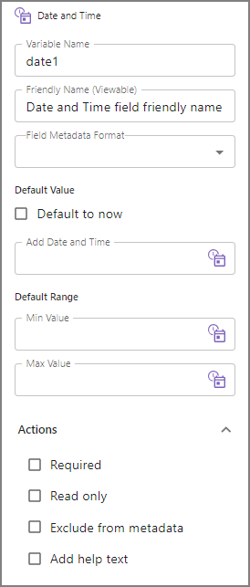 Date and Time Panel