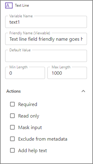 Text Line Field