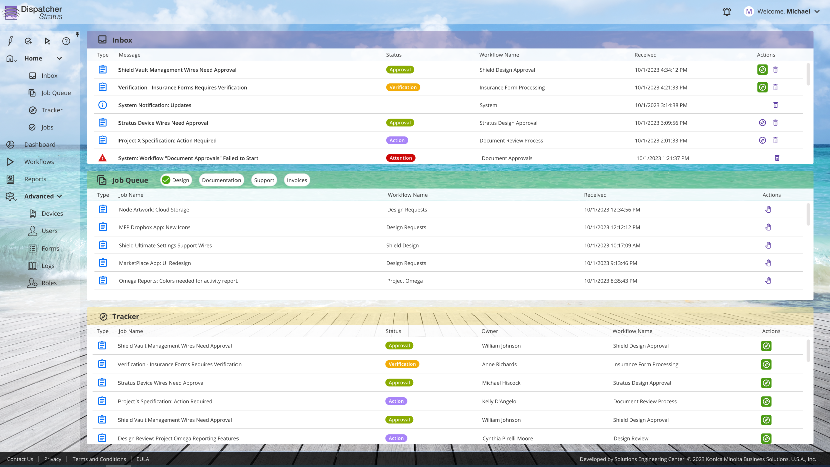 Tenant Home - Dispatcher Stratus